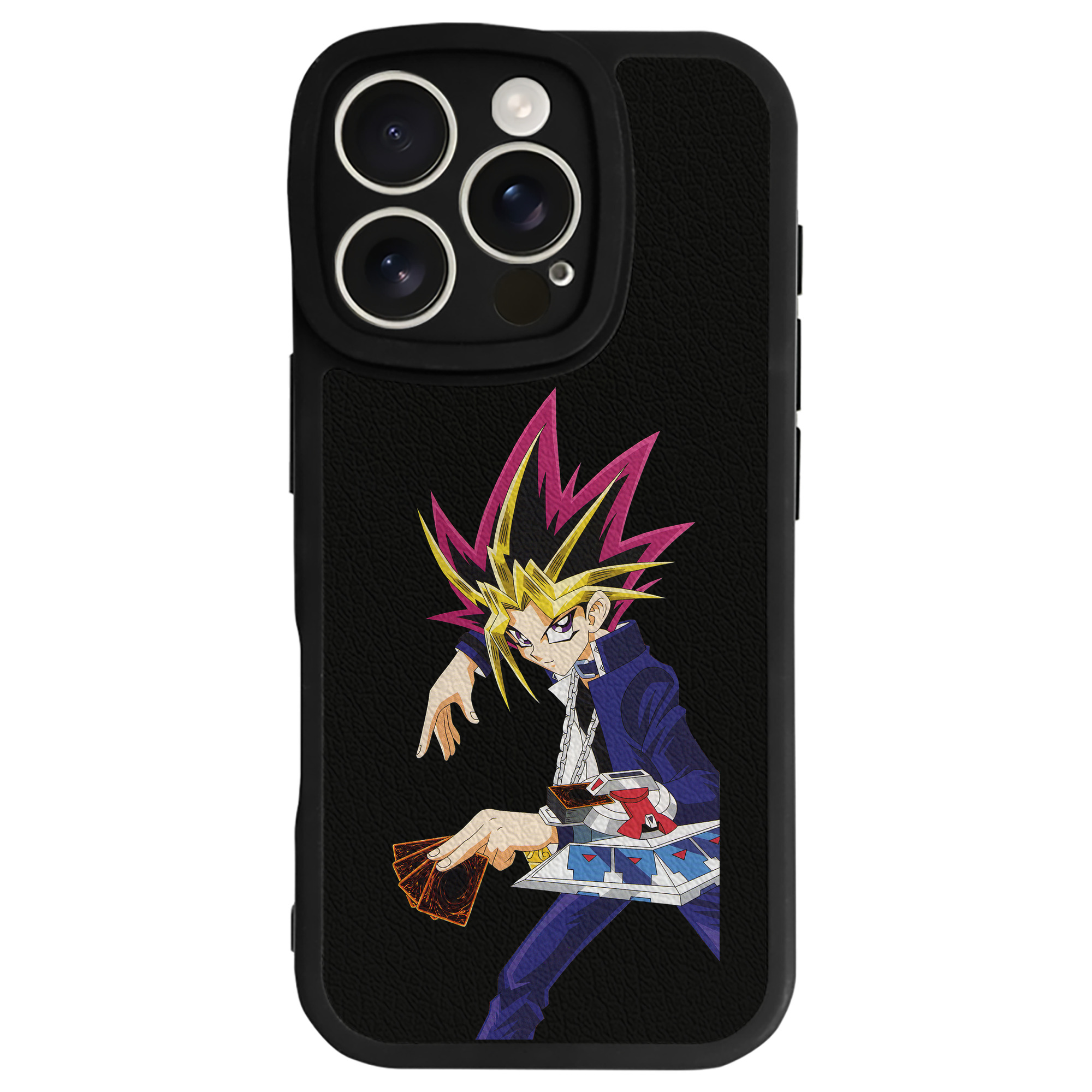 遊☆戯☆王 Yu-Gi-Oh! 【iPhone 16シリーズ対応】シリコンスマホケース（レザー調） 材質：シリコン